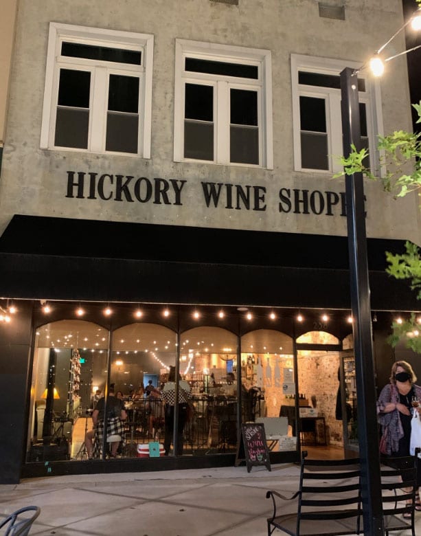 Exterior of Hickory Wine Shoppe