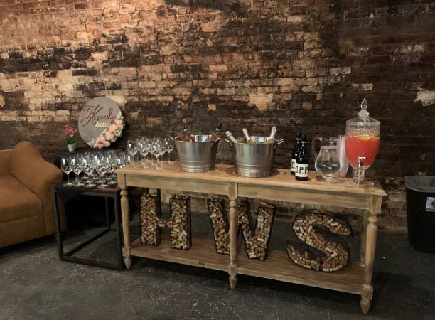 Wine bar for event at Hickory Wine Shoppe Wine bar for event at Hickory Wine Shoppe
